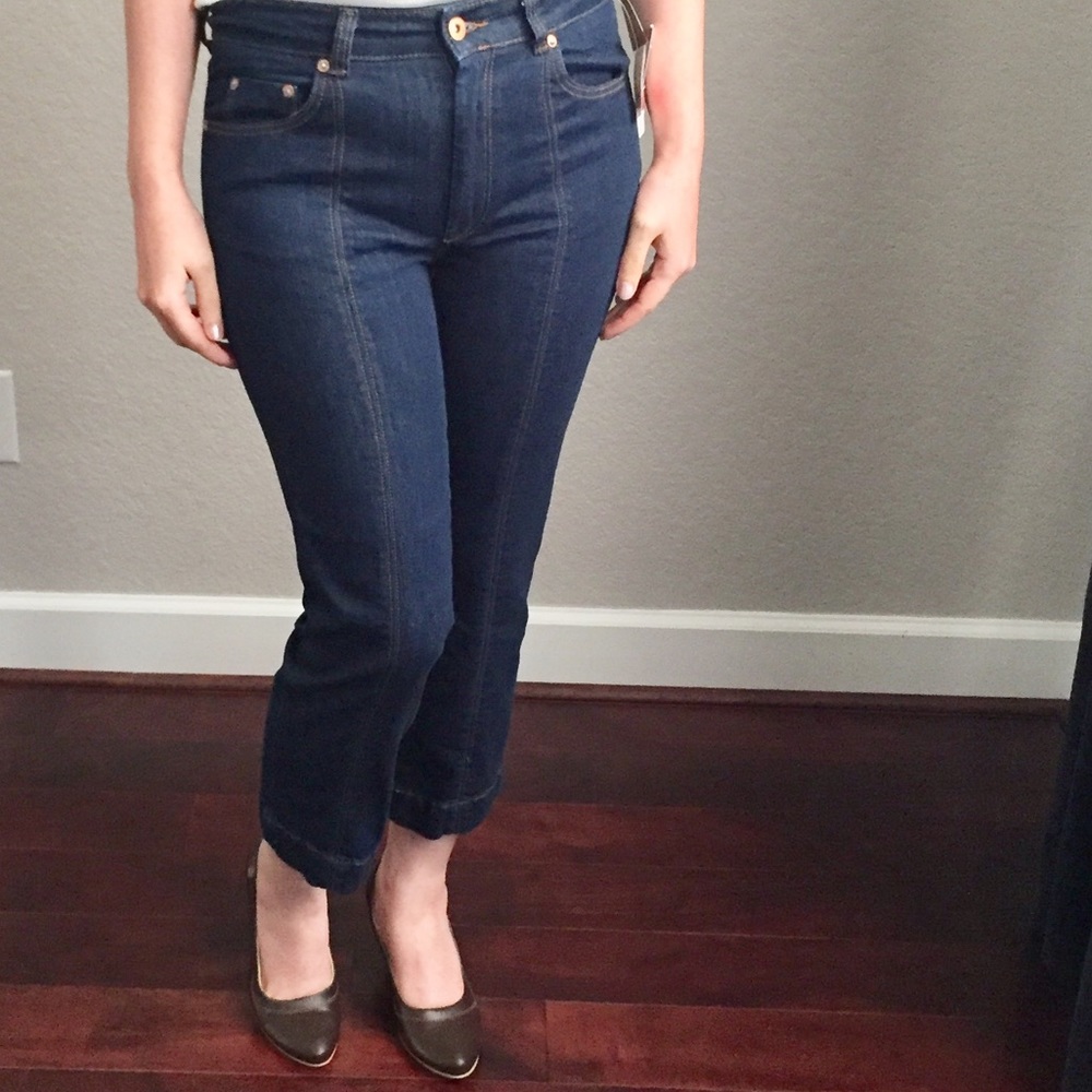 NWT Anthropology Pilcro High Rise DarkWash Jeans